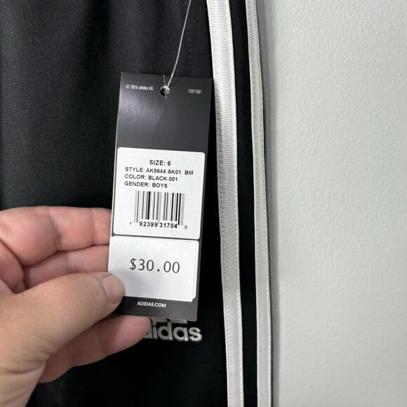 NEW! Adidas White Stripe Joggers - Picture 2 of 3